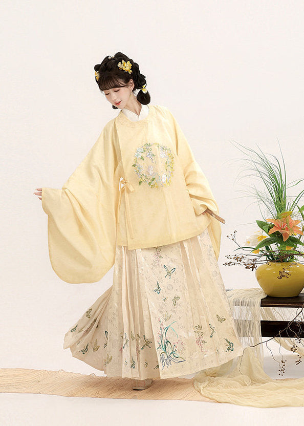 Moonlight Flower | 3-Piece Printed Hanfu (月下花眠)