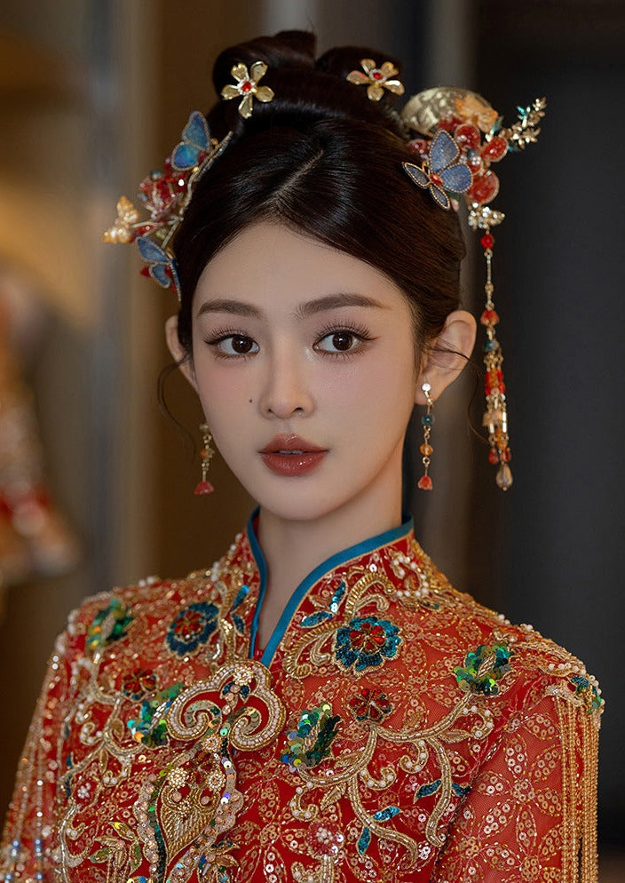 Blue Butterfly | Luxury Bridal Hair Pieces (蓝蝴蝶)