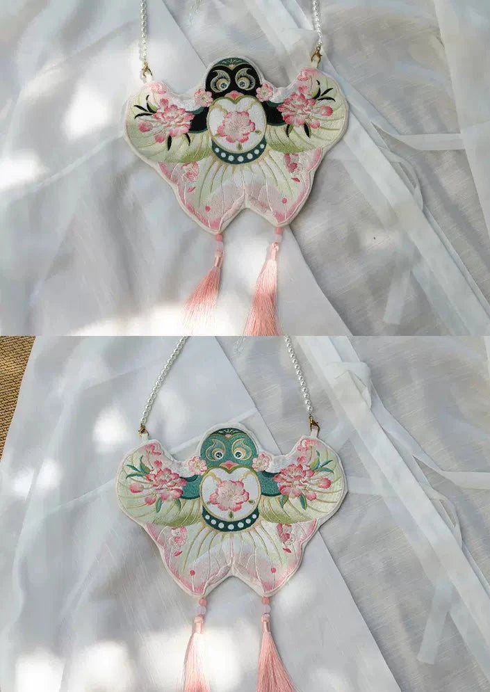 Swallow Kite | Double-Sided Embroidered Purse