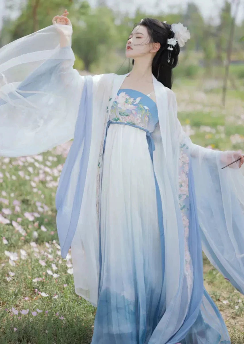 Lotus Fairy | 4-Pieces Embroidered Dress (青荷扶摇)