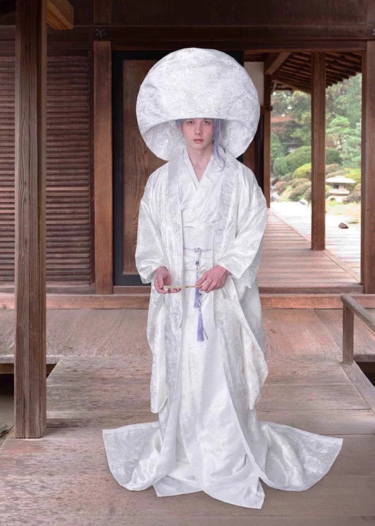 Shiromuku | 4-Piece SILENT HILL f Custom Asian Bridal Kimono (白无垢)
