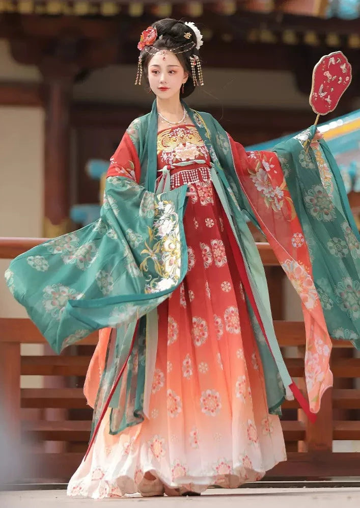 Tang Palace | 3-Pieces Embroidered Hanfu (唐宫花色)
