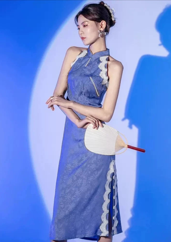 Blue Tears | Qipao Dress (蓝眼泪)