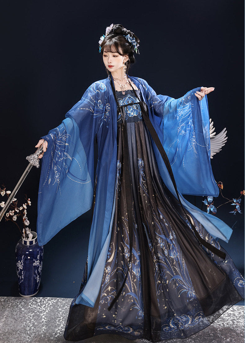 Emerald Nightflame | 2-Piece Unisex Plus Hanfu (翠羽夜焰)