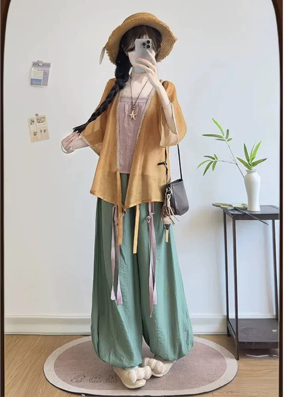 Summer Harvest | 3-Piece Plus Pants Set (夏禾)