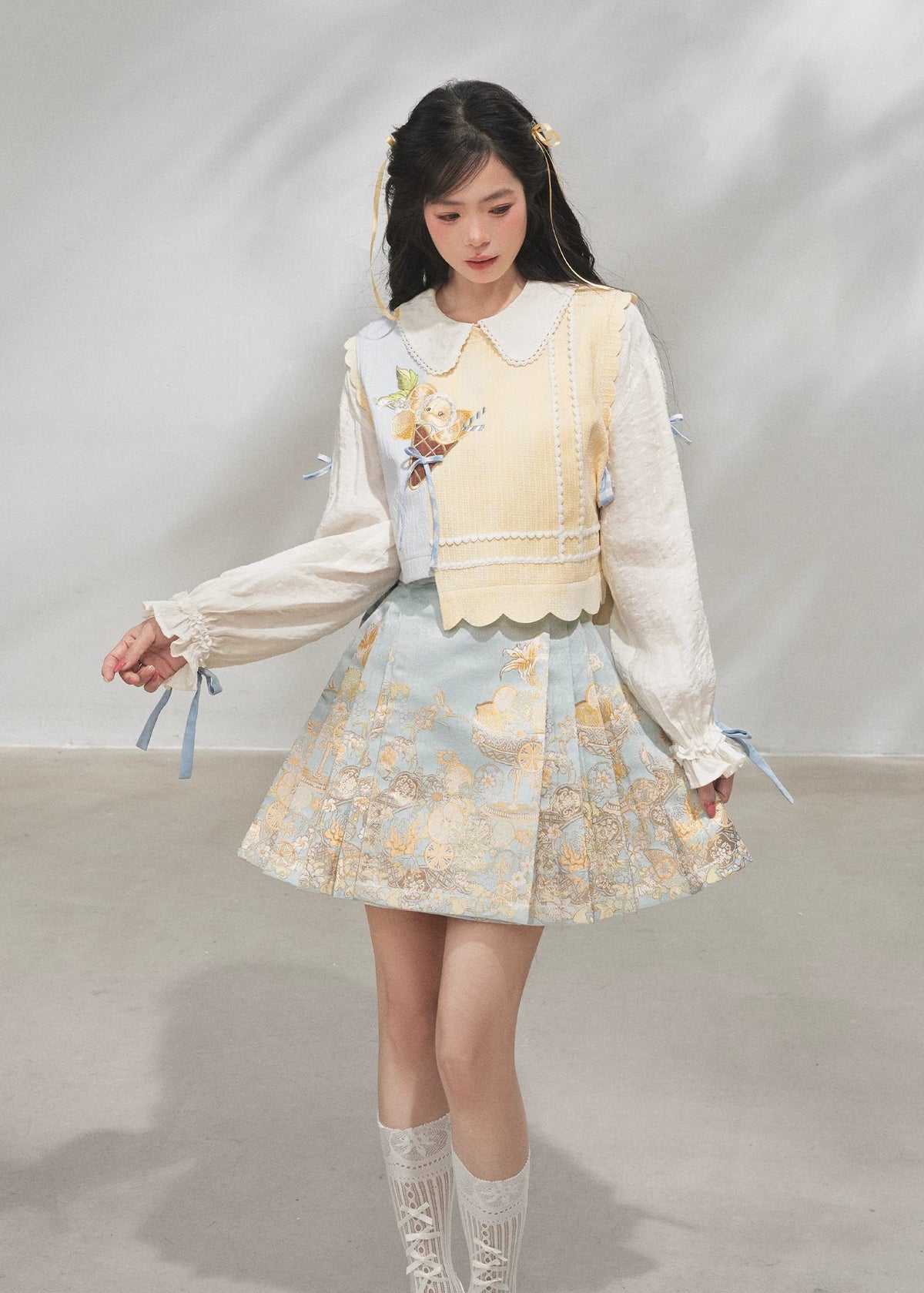 Fairy Deer | 6-Color Modern Short Ma Mian Skirt Collection (仙麓影)