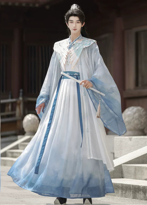 Azure Sky | 4-Piece Unisex Couple Plus Hanfu (碧落)