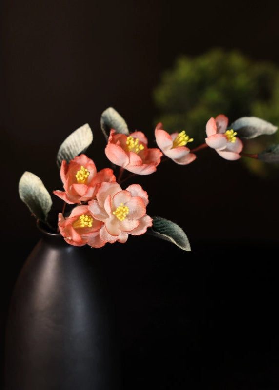 Apricot Blossom | 2-Piece Flower Hair Pieces (绛纱)