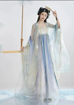 Blue Butterfly | 3-Pieces Embroidered Hanfu (翎羽幻碟)