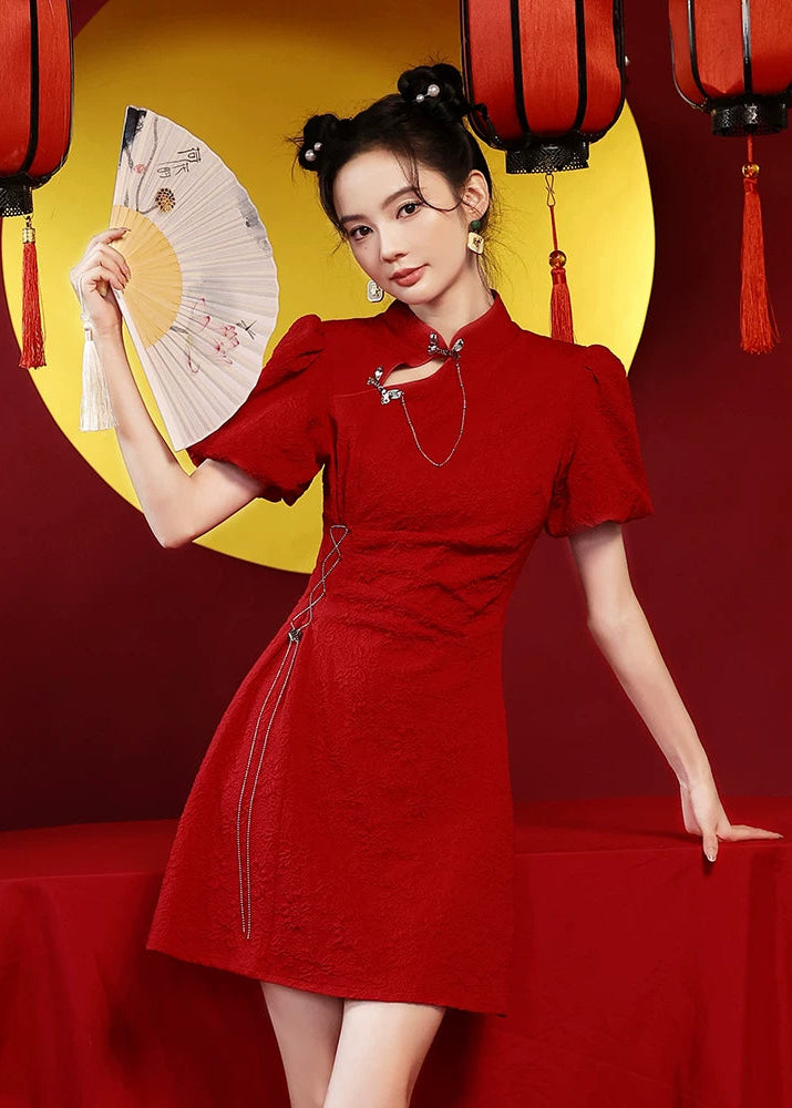 Black Widow | Mini Qipao Dress (黑寡妇)