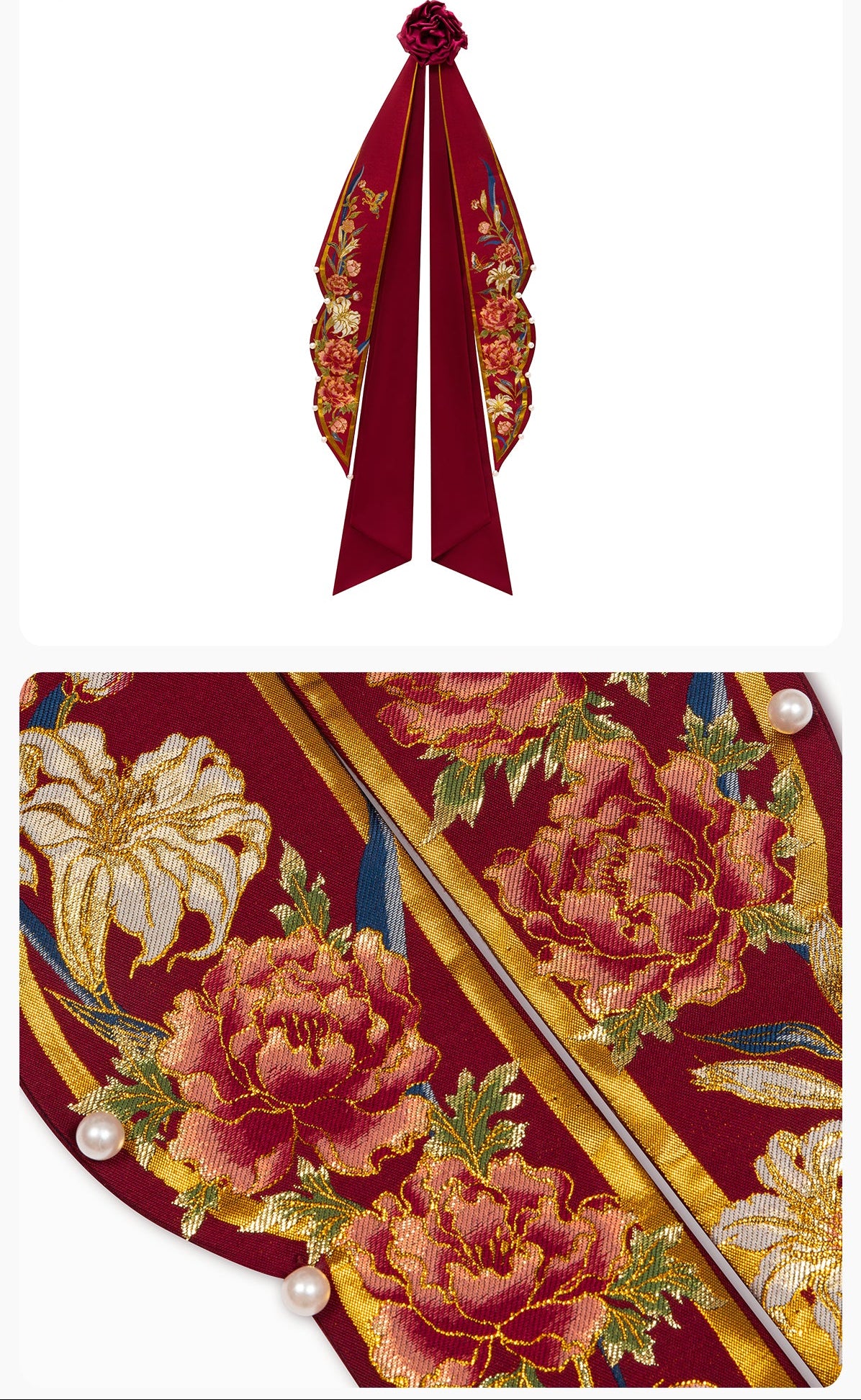 Red Phoenix | Modern 3-Piece Engagement Wedding Dress (丹凤玉露)