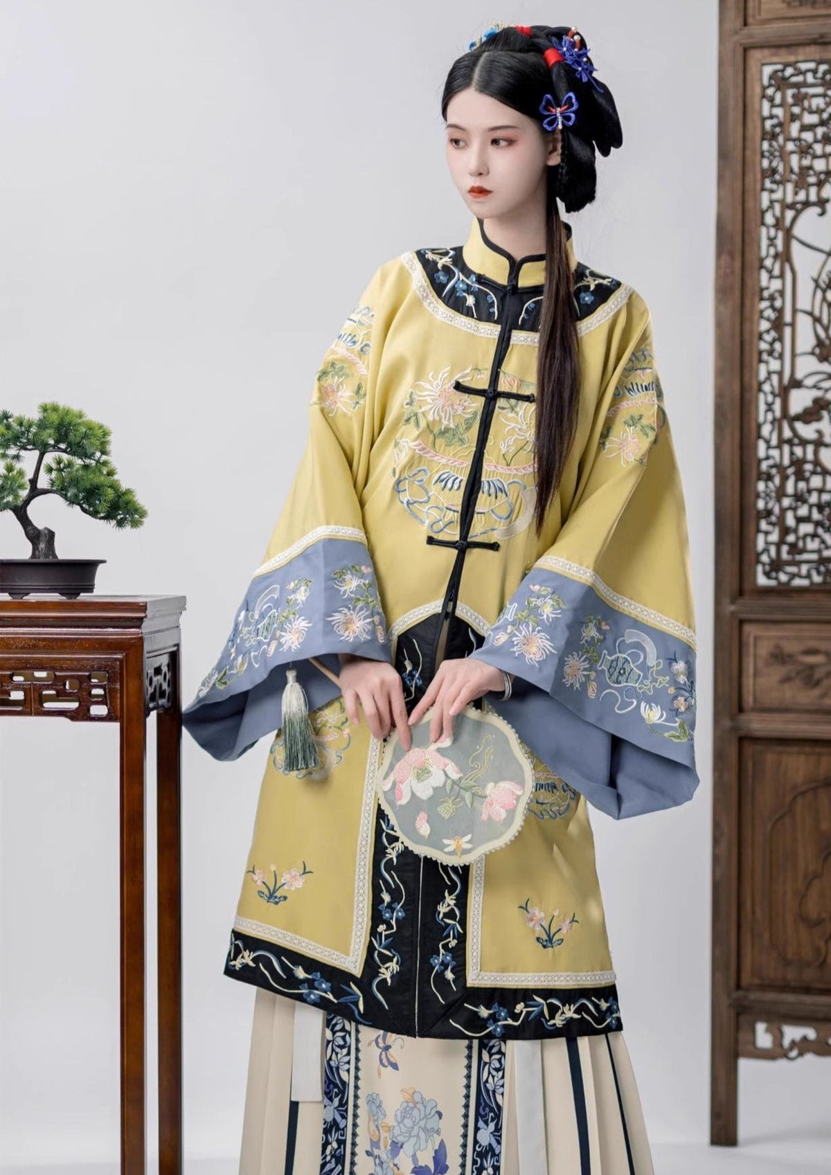 Hazy Moon | 2-Pieces Qing Hanfu Dress (胧月)