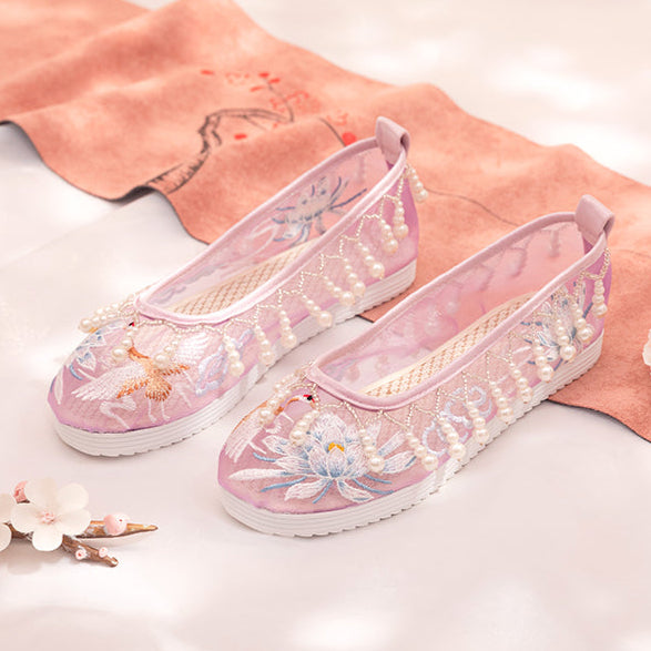 Beaded Curtain | Embroidered Summer Shoes(宫锁珠帘）