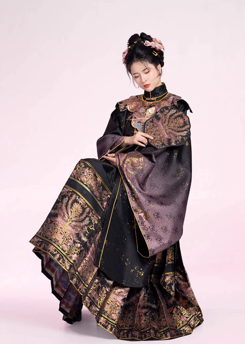 Pink Jade | 6-Piece Graduation Hanfu Gown (粉翠流丹)