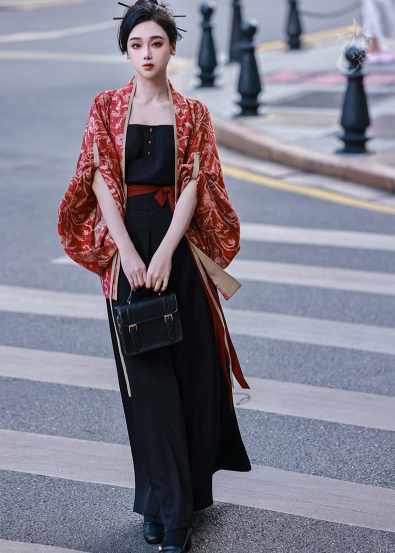 Vermilion Bird | Modern 4-Piece Pants Set (朱雀)