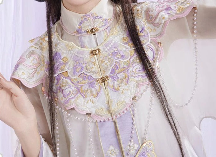 Purple Butterfly | 3-Pieces Embroidered Hanfu (栩栩)