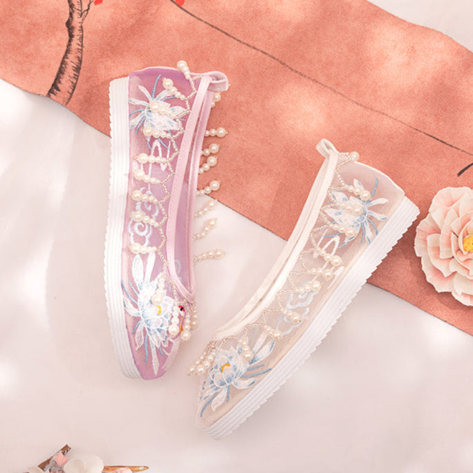 Beaded Curtain | Embroidered Summer Shoes(宫锁珠帘）