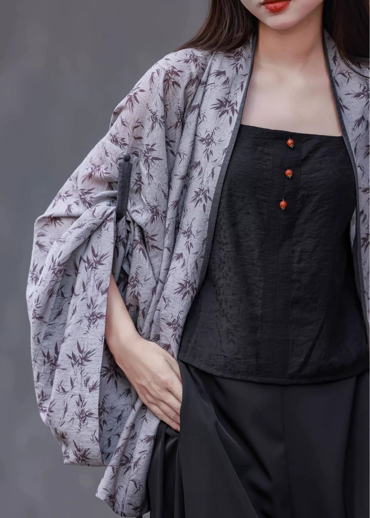 Noir Ink | Modern 3-Piece Set Jacket Tank Top & Pants (玄墨)