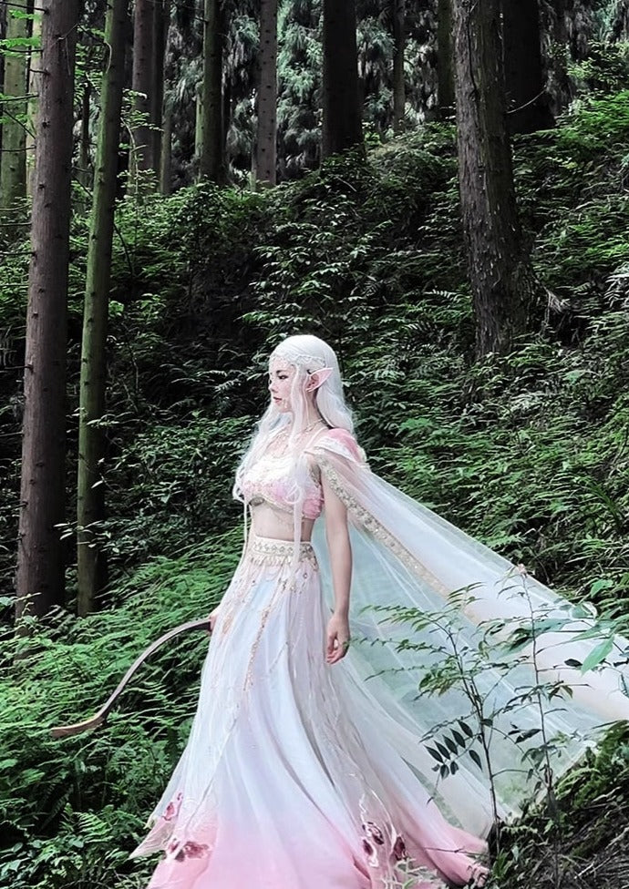 Moonlight Elf | Dunhuang Embroidered Gown (蝶骨)