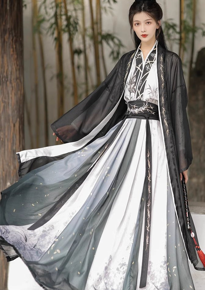 Bamboo Wind | Unisex 3-Pieces Hanfu Set (御芙蓉)