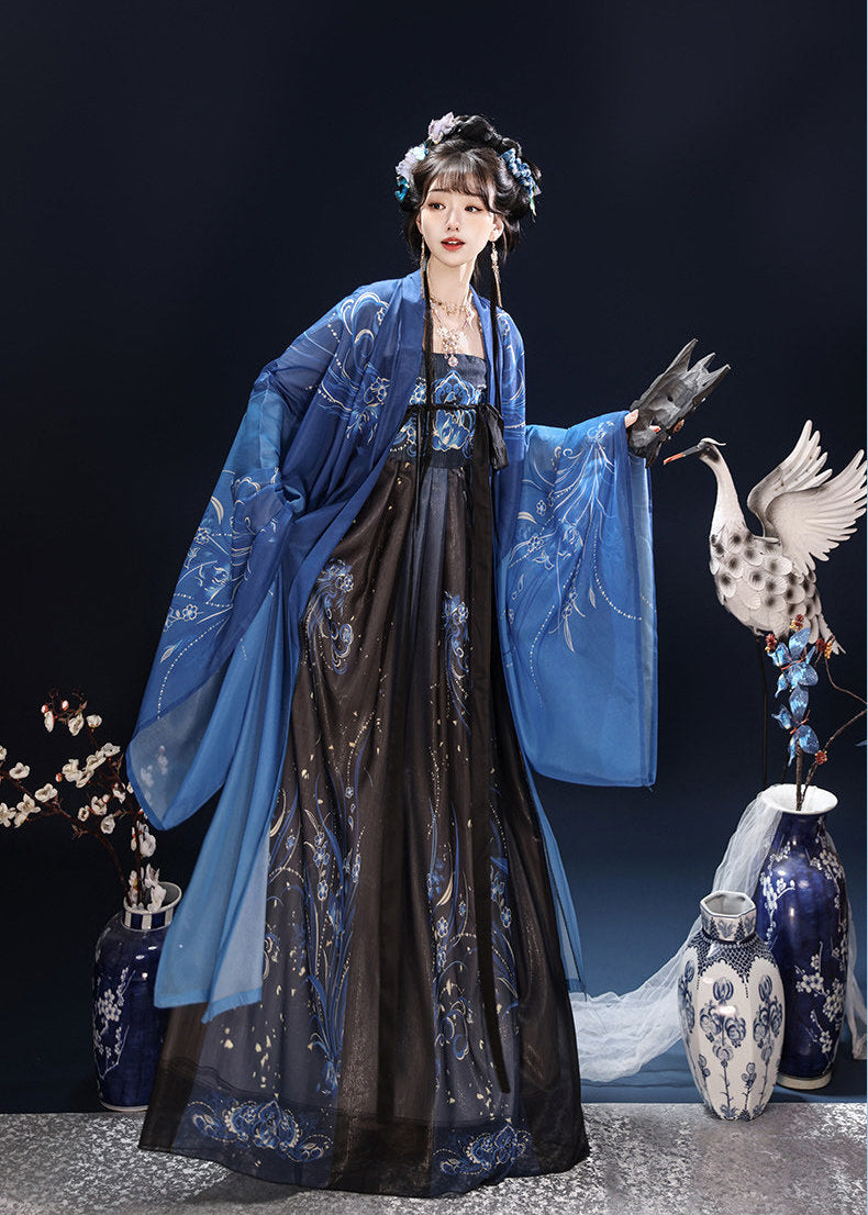 Emerald Nightflame | 2-Piece Unisex Plus Hanfu (翠羽夜焰)