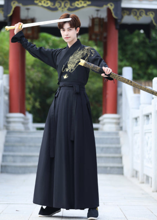 Dragon Rider | 5-Piece Men's Hanfu (黑龙御风)