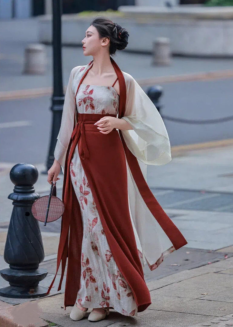 Red Maple | 3-Piece Modern Hanfu Set (红叶)