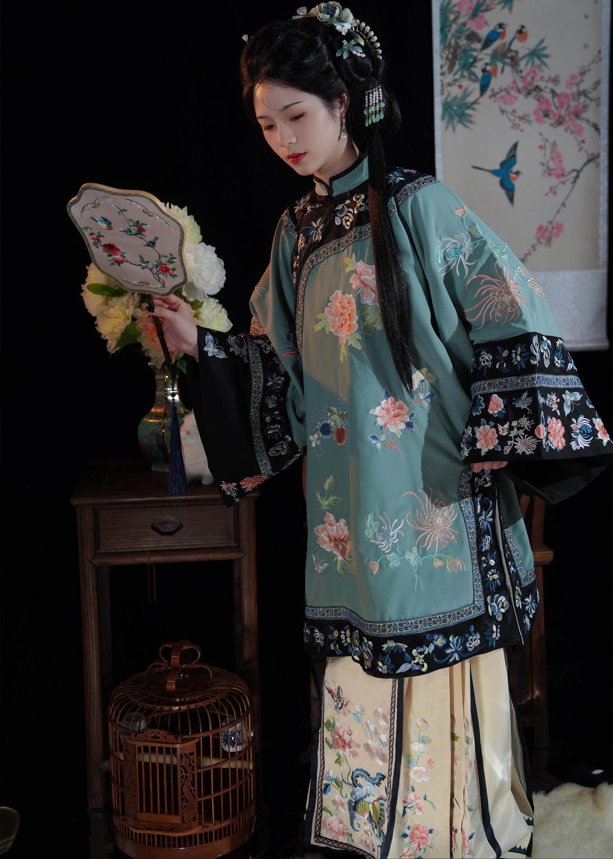 Luna Hazy | Vestido Hanfu Qing de dos piezas (胧月)