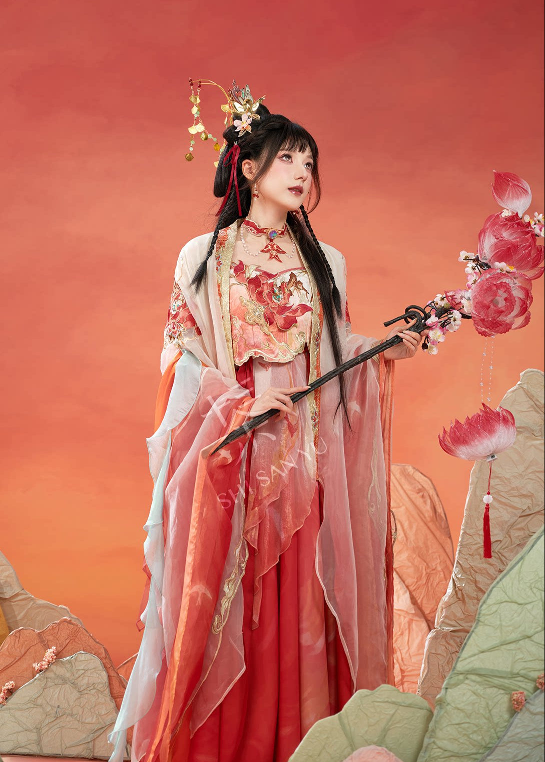 Xi Shi | 4-Piece Honor of Kings Embroidered Hanfu (续相思 - 王者荣耀)