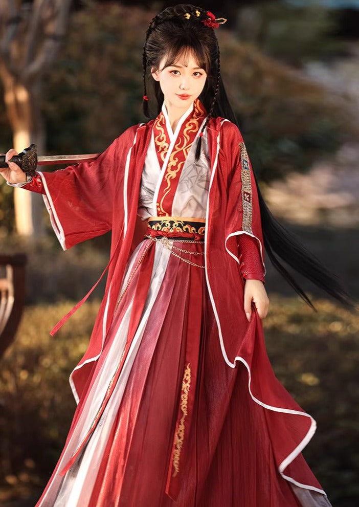 Incomparable | Conjunto Hanfu unisex de 6 piezas (绕指柔)