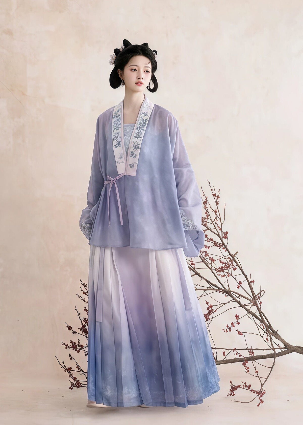 Blueberry | 3-Piece Plus Hanfu (蓝莓)