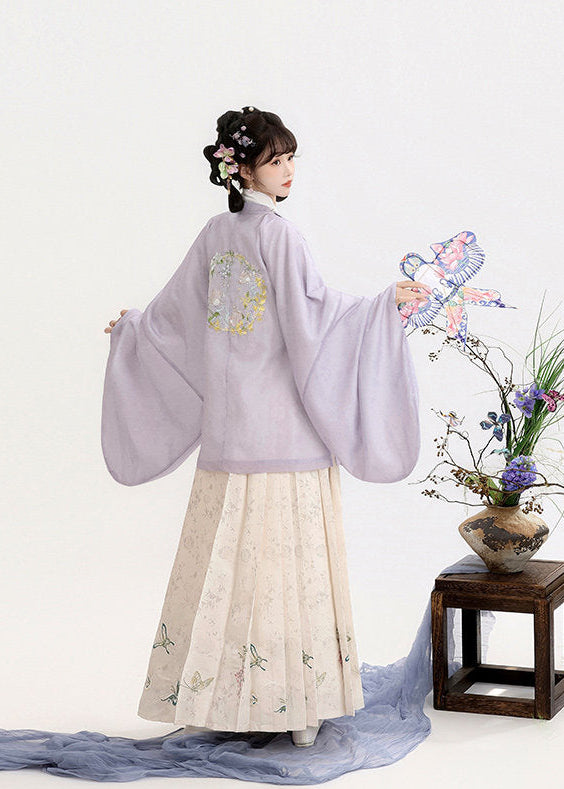 Moonlight Flower | 3-Piece Printed Hanfu (月下花眠)