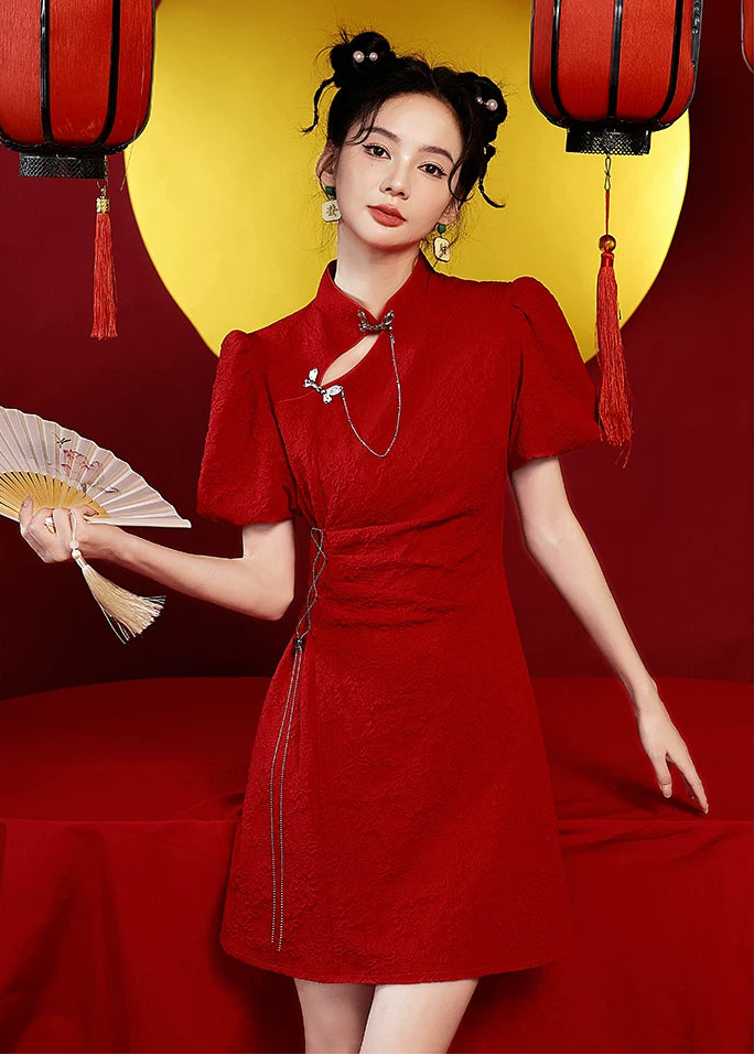 Black Widow | Mini Qipao Dress (黑寡妇)
