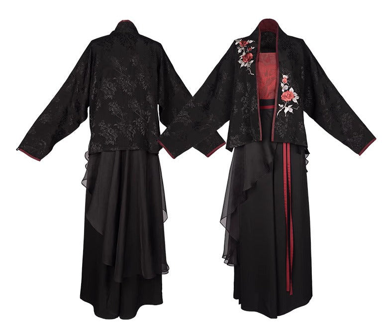 Velvet Rose | Modern 4-Pieces Pants Set (朱砂痣)