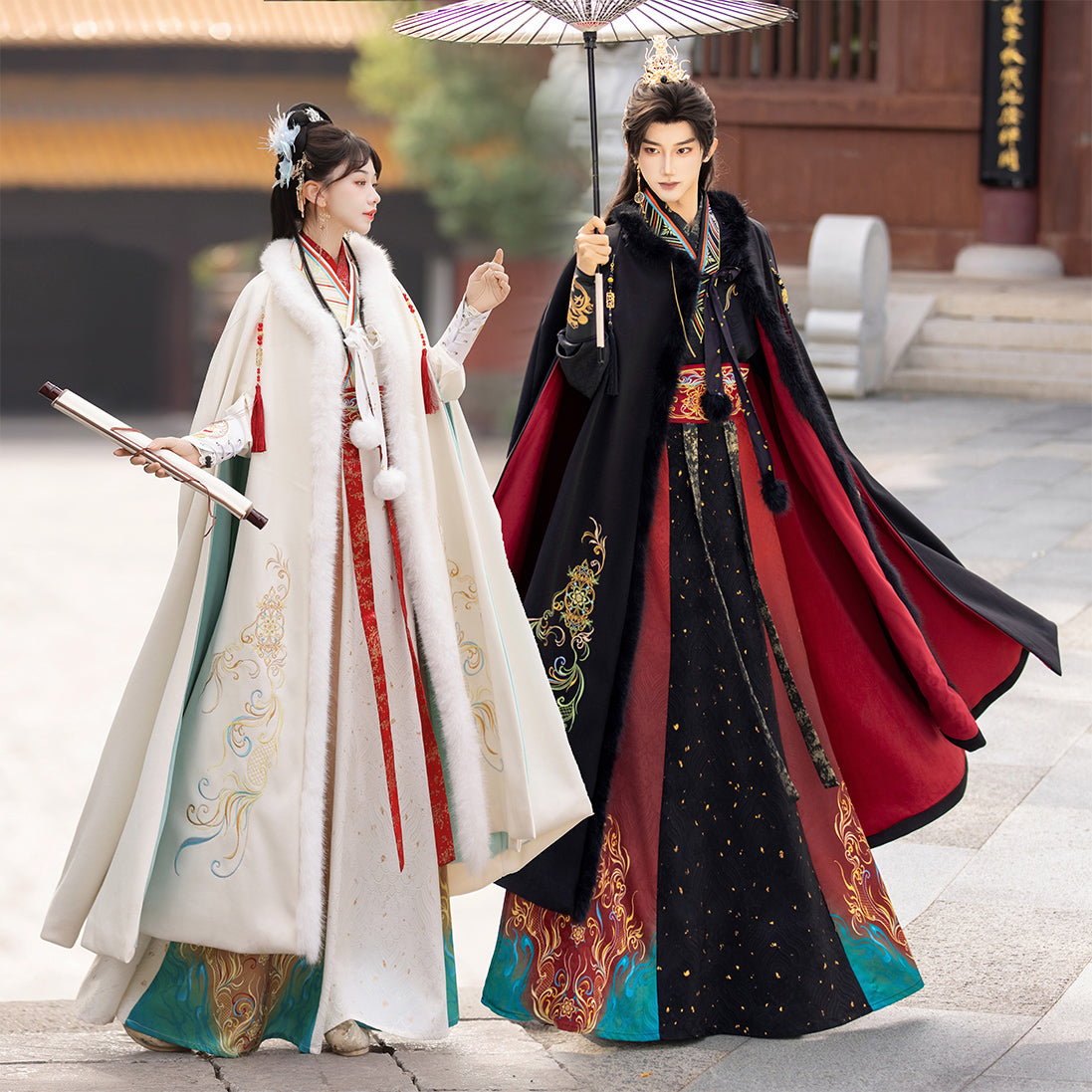 Day And Night | Unisex 6-Piece Couple Hanfu Set (朝朝暮暮)