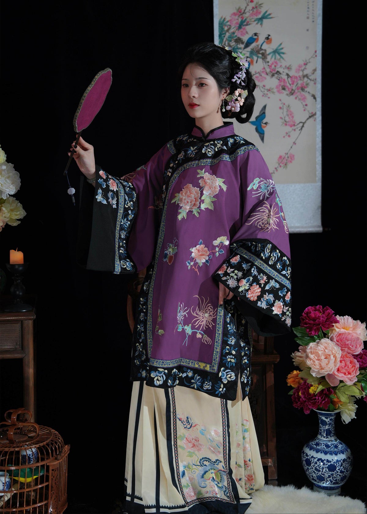 Luna Hazy | Vestido Hanfu Qing de dos piezas (胧月)