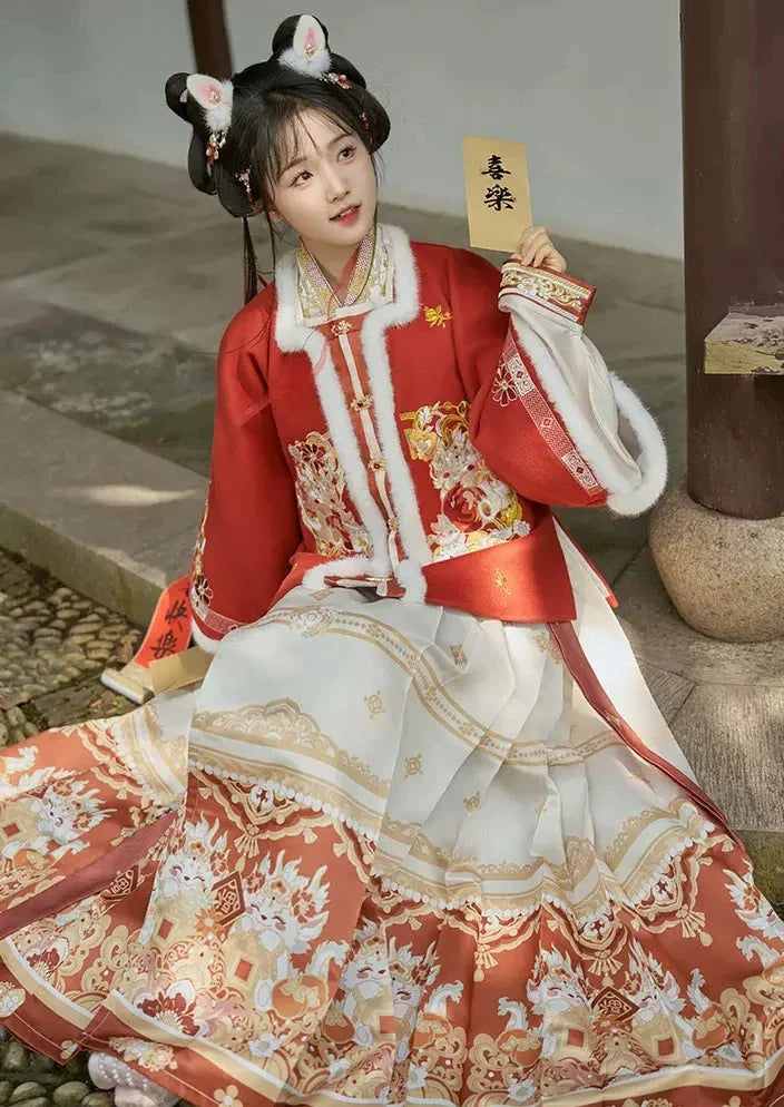 Lucky Dragon | 3-Pieces 2024 New Year Ming Hanfu (祥龙纳福)