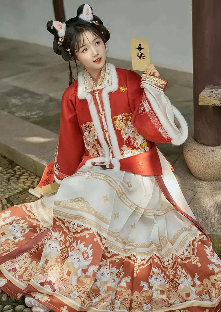 Lucky Dragon | 3-Pieces 2024 New Year Ming Hanfu (祥龙纳福)