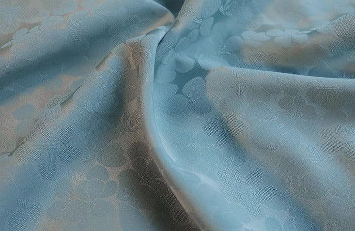 Blue Radiance | Satin Qipao Dress (花漾)