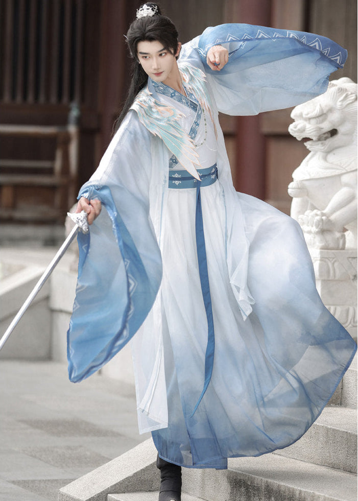 Azure Sky | 4-Piece Unisex Couple Plus Hanfu (碧落)