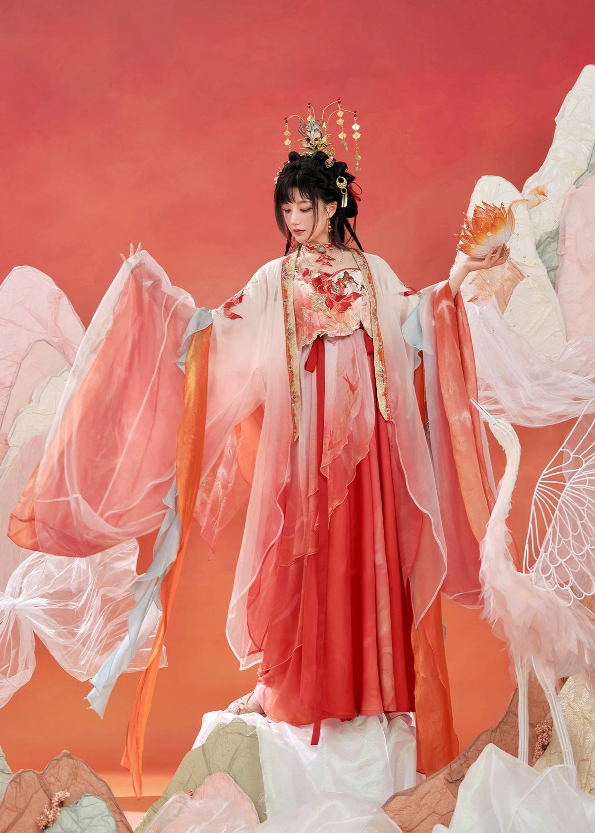 Xi Shi | 4-Piece Honor of Kings Embroidered Hanfu (续相思 - 王者荣耀)