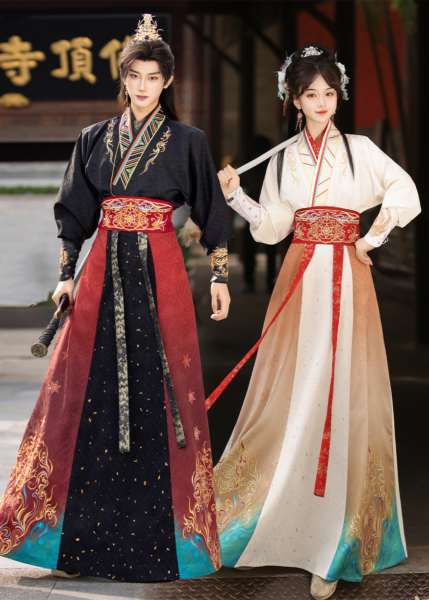 Day And Night | Unisex 6-Piece Couple Hanfu Set (朝朝暮暮)