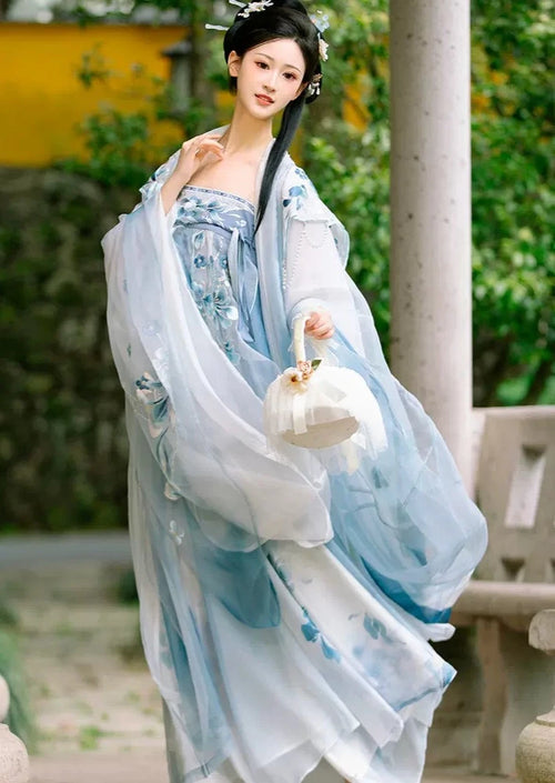 Chinese Ceramics | 5-Pieces Tang Blue Hanfu (青花瓷)