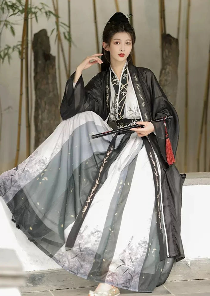 Bamboo Wind | Unisex 3-Pieces Hanfu Set (御芙蓉)