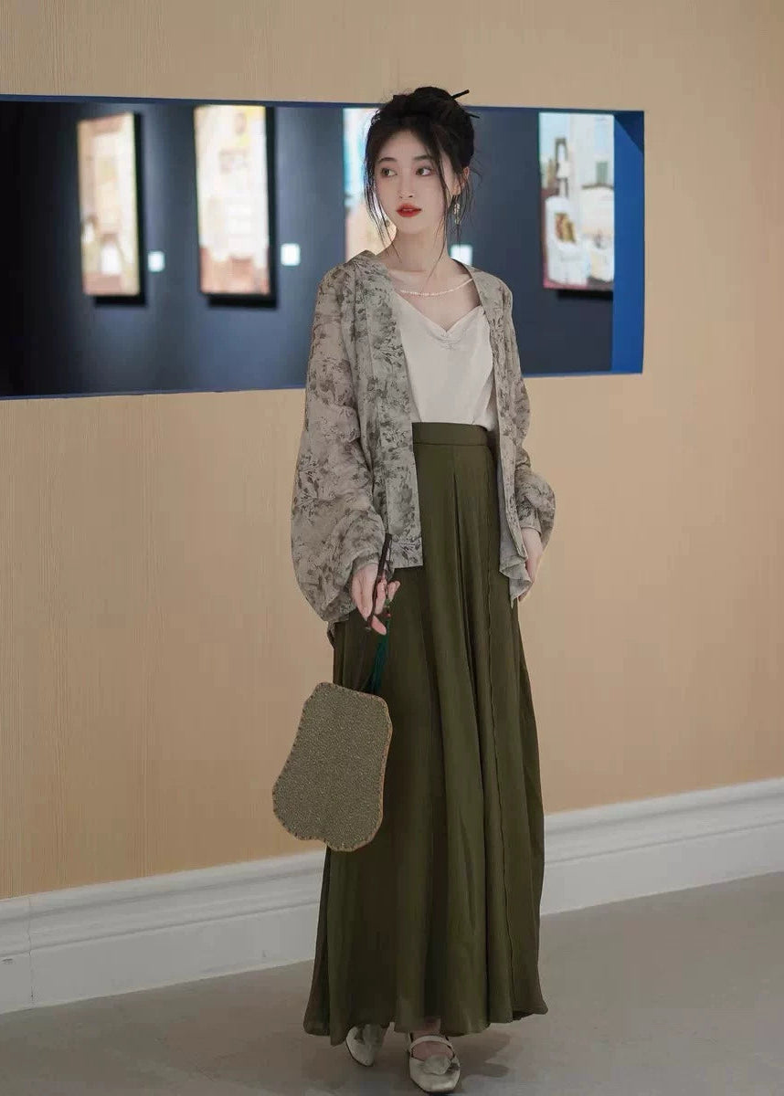 Pine Mist | 3-Piece Plus Pants Set (松间雾)