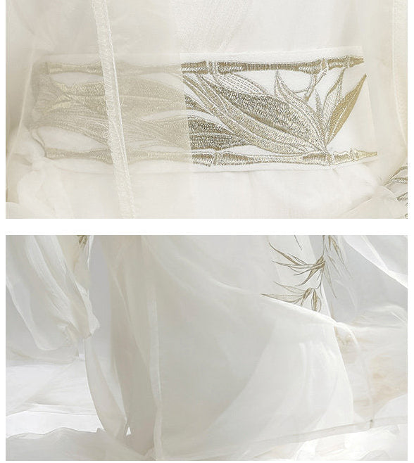 Black Bamboo | 6-Piece Embroidered Hanfu (玉龙赋)