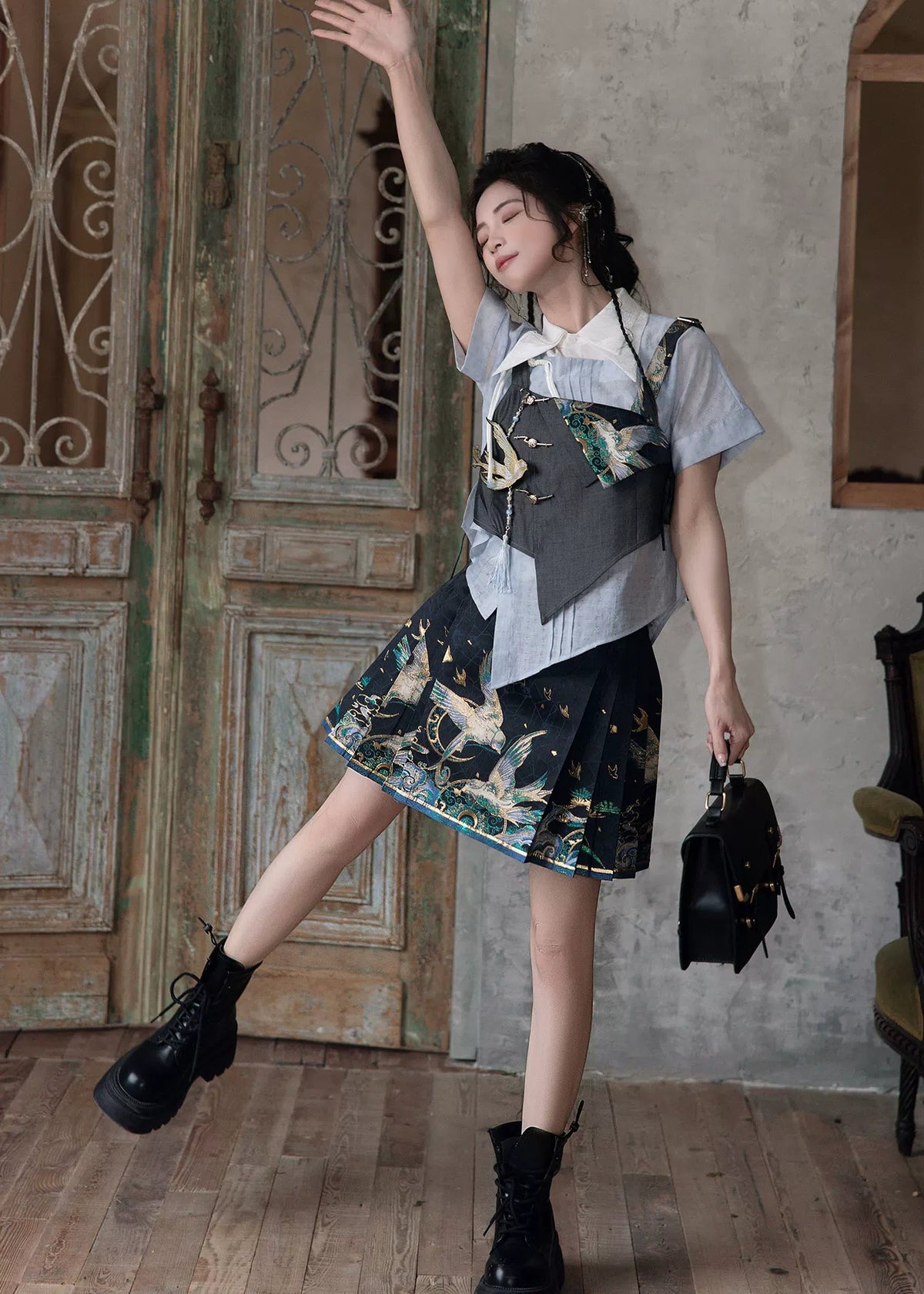 Fairy Deer | 6-Color Modern Short Ma Mian Skirt Collection (仙麓影)