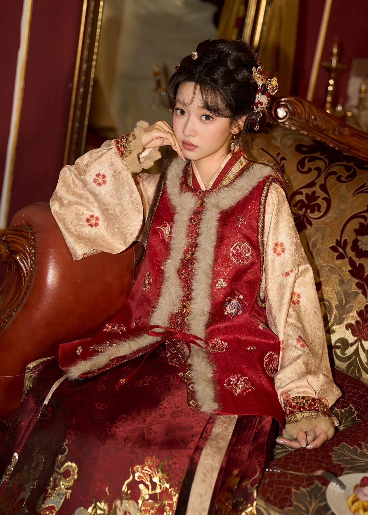 Serpiente espiritual | 4 piezas 2025 Año Nuevo Ming Hanfu (灵蛇守岁)