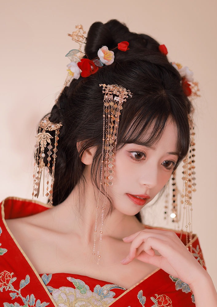 Camellia | 6 Pcs Flowers Hairpins (茶醾)