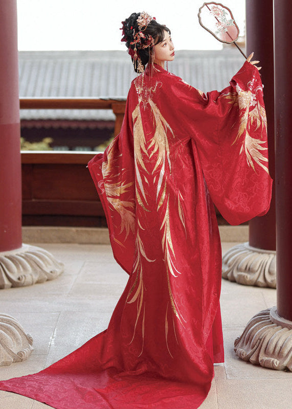 Crane Feathers | 3-Piece Wedding Hanfu (鹤羽红颜)